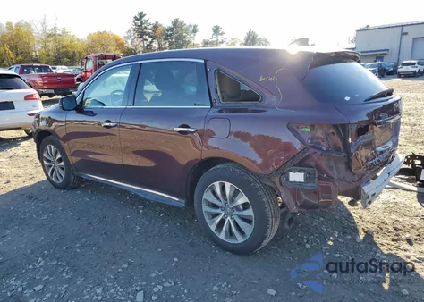 2014 Acura Mdx Technology from USA, damaged, VIN 5FRYD4H45EB046680